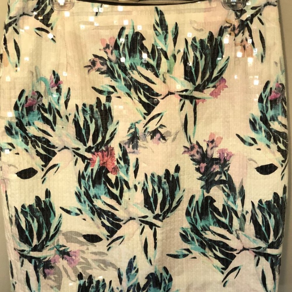 Floral sequin skirt - perfect for spring!